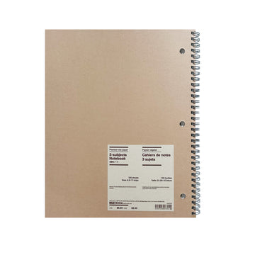 #WK30 YL - Planted Tree Paper 3-Subjects Notebook NA03FF6S MUJI