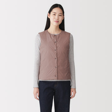 Lightweight Down Collarless Vest MUJI