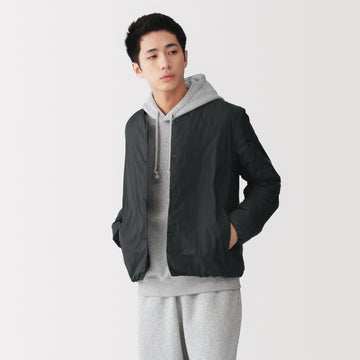 Lightweight Down Collarless Jacket MUJI