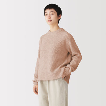 Wool BouclƩ Crewneck Sweater MUJI