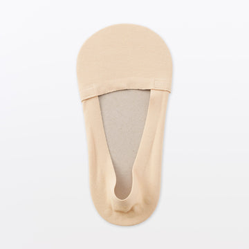 Seamless High Cut No-Show Socks Beige MUJI