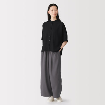 Lyocell Blend Wide Pants MUJI