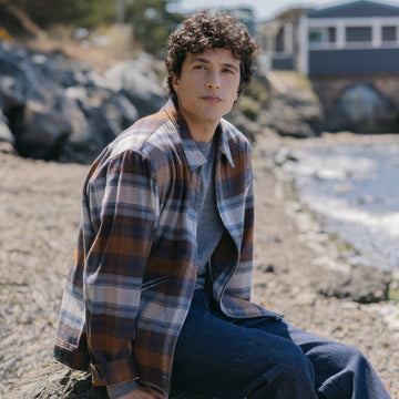Flannel Zip Blouson