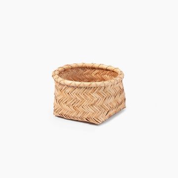 Rattan Round Basket - Small (Dia.25.5 x H15.5 cm) MUJI