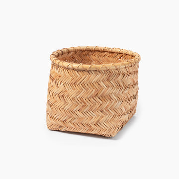 Rattan Round Basket - Medium (Dia. 33 x H25.5 cm) MUJI