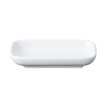 White Porcelain Rectangular Dish Small MUJI