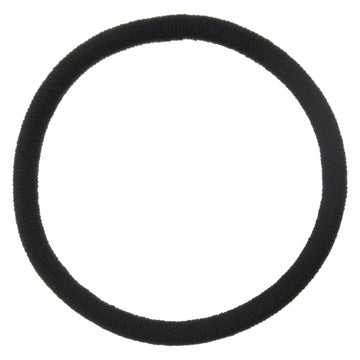 Rubber Hair Band Thick (1pc) Black MUJI