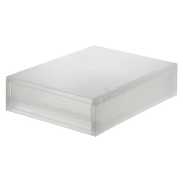 Polypropylene Storage Case Drawer Extra Shallow (W26 x D37 x H9 cm) MUJI