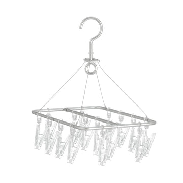 Aluminum Square Hanger with Pegs Small MUJI