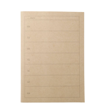 Recycled Paper Weekly Planner A5 MUJI