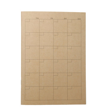 Recycled Paper Monthly Planner A5 MUJI