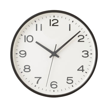 Analog Wall Clock Black MUJI