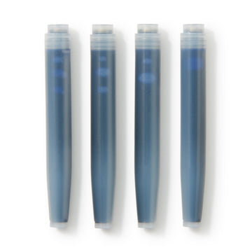 Polycarbonate Fountain Pen Ink Cartridges 4 Piece Blue Black MUJI