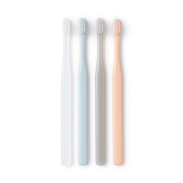 Polypropylene Toothbrush 4 Colours Set MUJI