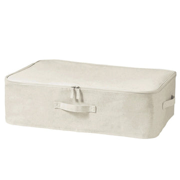 Polyester Linen Soft Box - Clothes Case Small (W59 x D39 x H18cm) MUJI