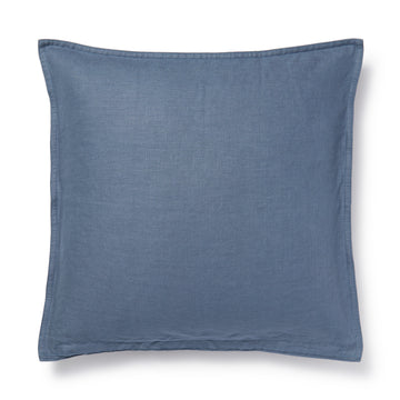 Washed Linen Cushion Cover Blue MUJI