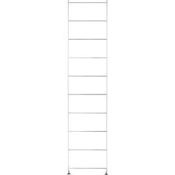 SUS Shelving Unit Stainless Steel Additional Frame - Large (H175.5 cm) MUJI