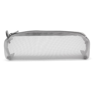 Nylon Mesh Square Pen Case Grey MUJI