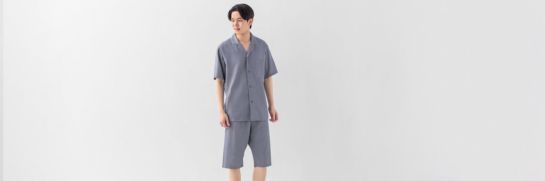 Men's Airy Seersucker Pajama Set