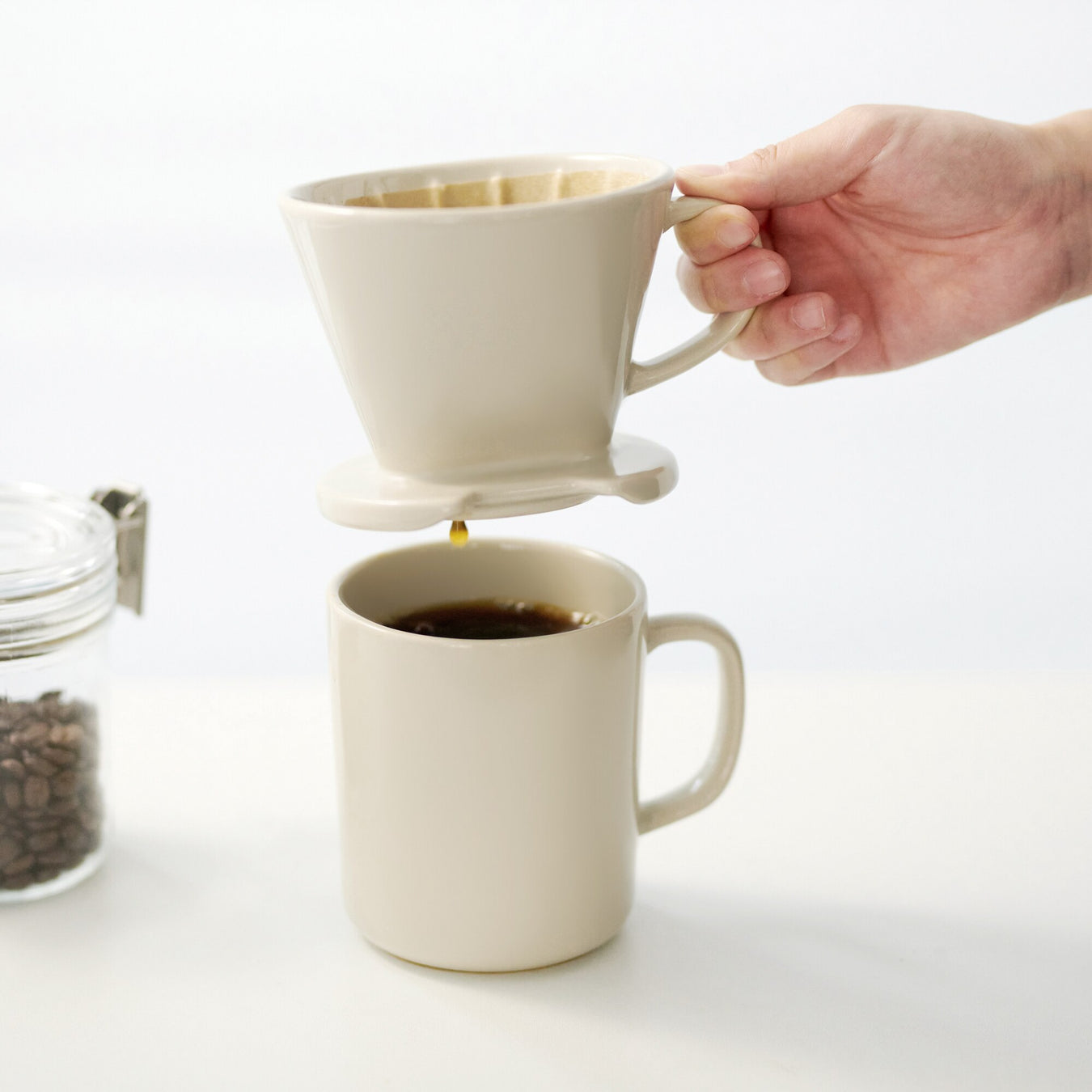 Stoneware Coffee Dripper - Green MUJI