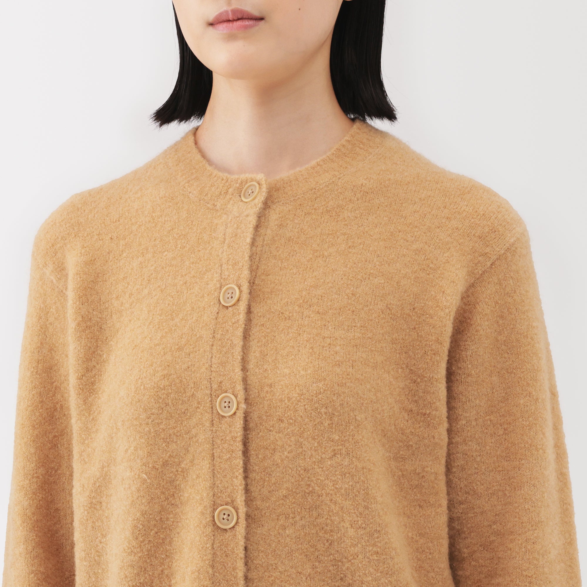 Wool Boucle Cardigan