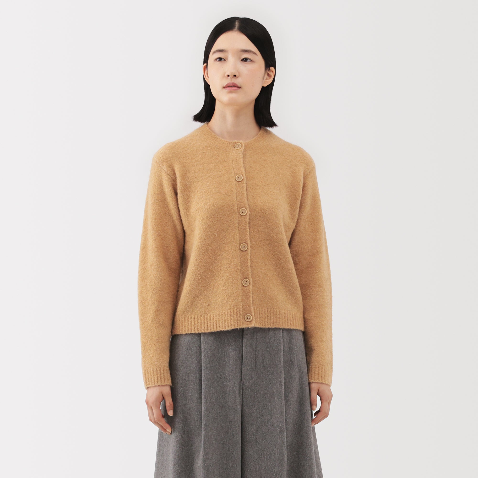 Wool Boucle Cardigan