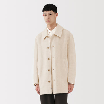 Labo Cashmere Mix Soutien Collar Coat MUJI