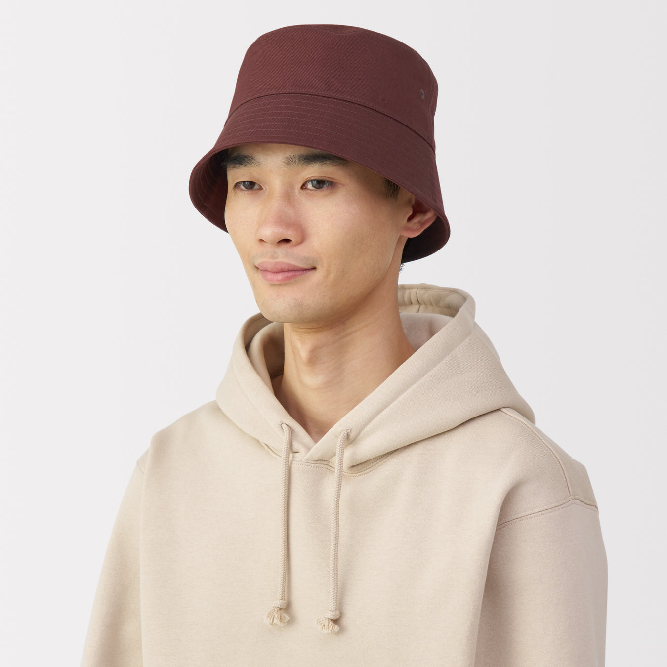 Cotton Twill Bucket Hat Brown MUJI