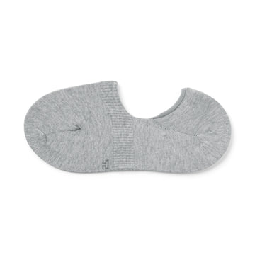Silicone Grip No-Show Socks Grey 23-25cm (US W7-9 M5-7.5) MUJI