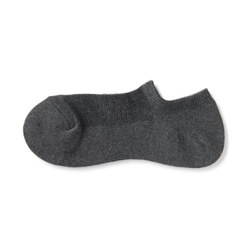 Pile Sneaker Socks Charcoal Grey 25-27cm (US W9-11 M7.5-10) MUJI