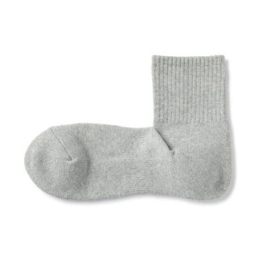 Pile Short Socks Grey MUJI
