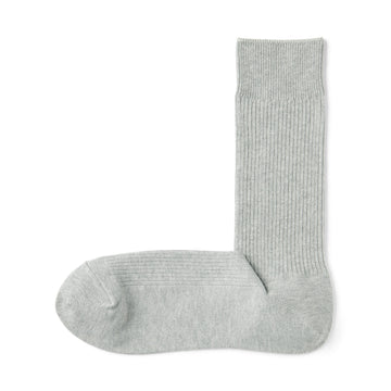 Ribbed Socks Grey MUJI