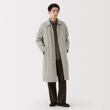 Padded Stand Fall Collar Coat MUJI