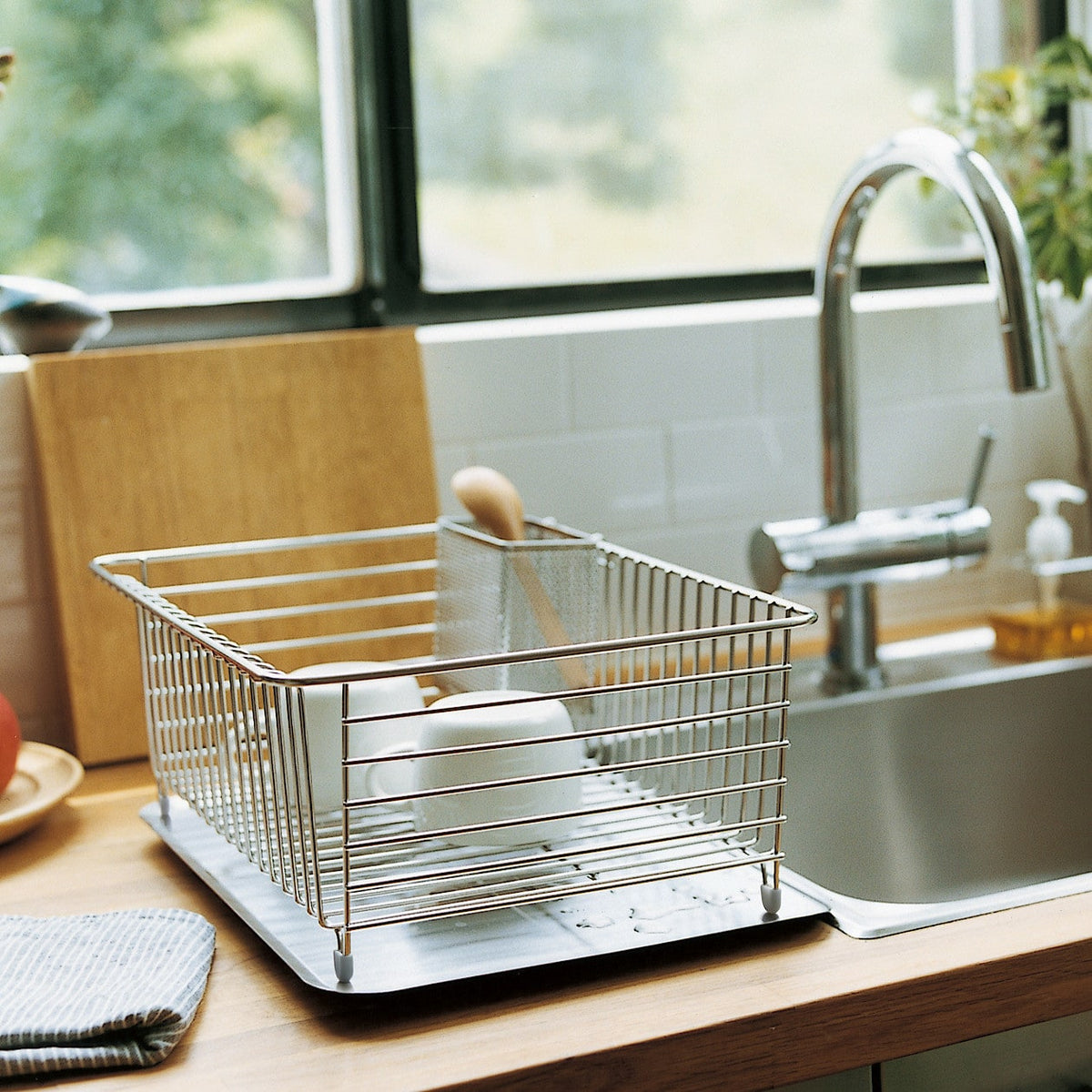 Stainless Steel Dish Drainer Tray | Kitchen Organization | MUJI