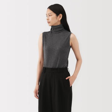 Labo Cotton Cashmere Turtleneck T-Shirt MUJI