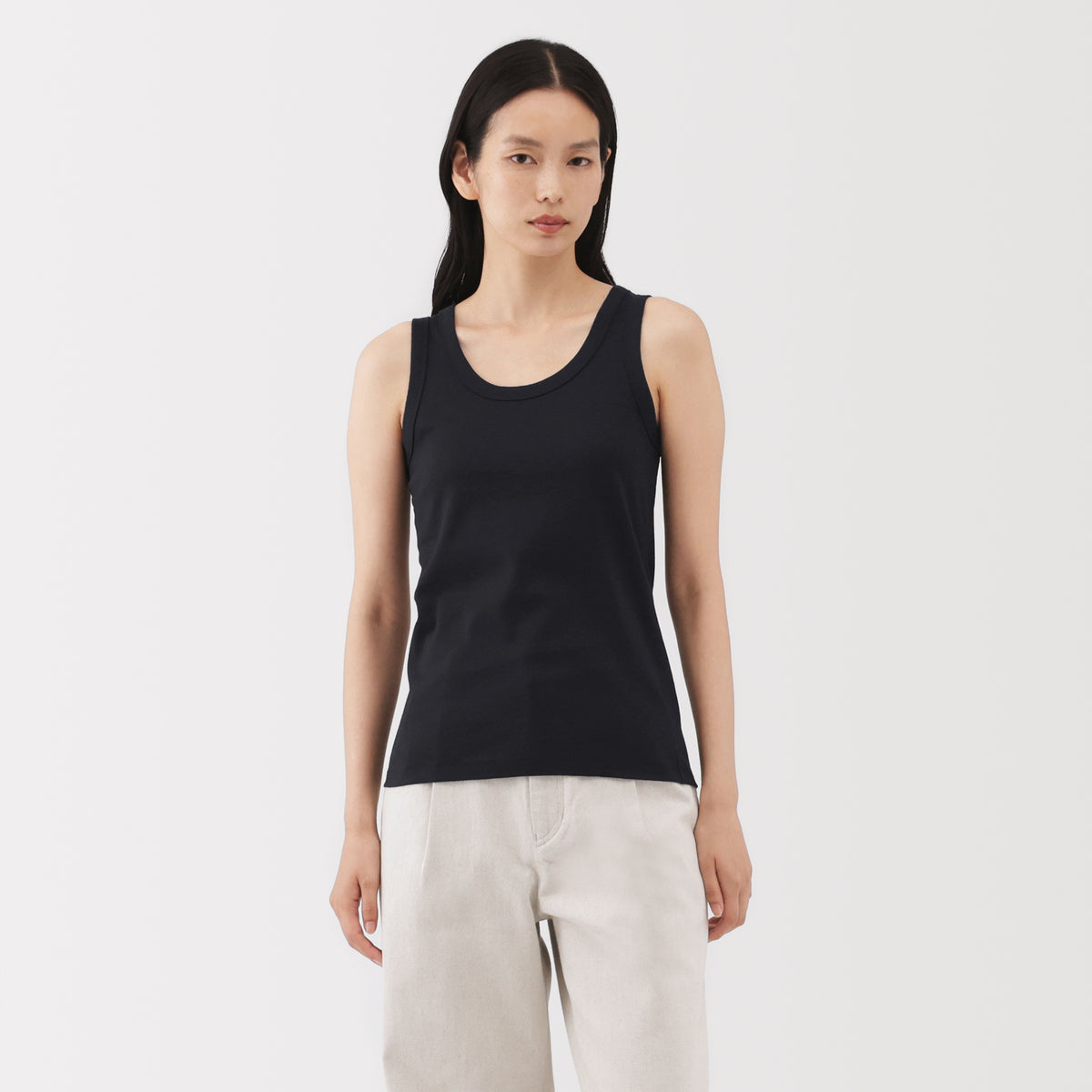 Labo Linen Blend Tank Top | Women's Tops | MUJI Canada