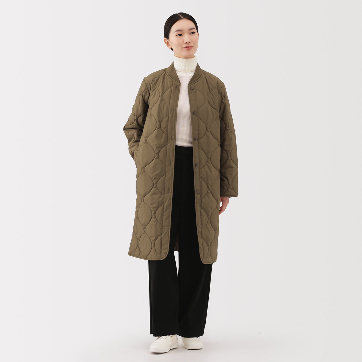 Padded Quilted Coat | Women's Fall Outerwear | MUJI Canada