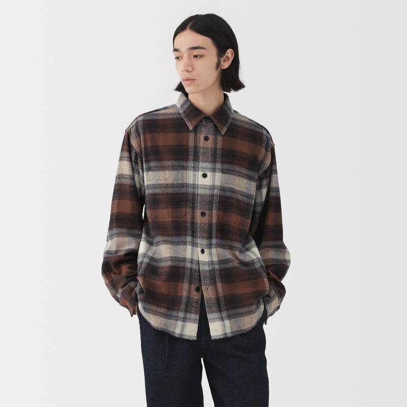 Flannel Shirt Jacket MUJI