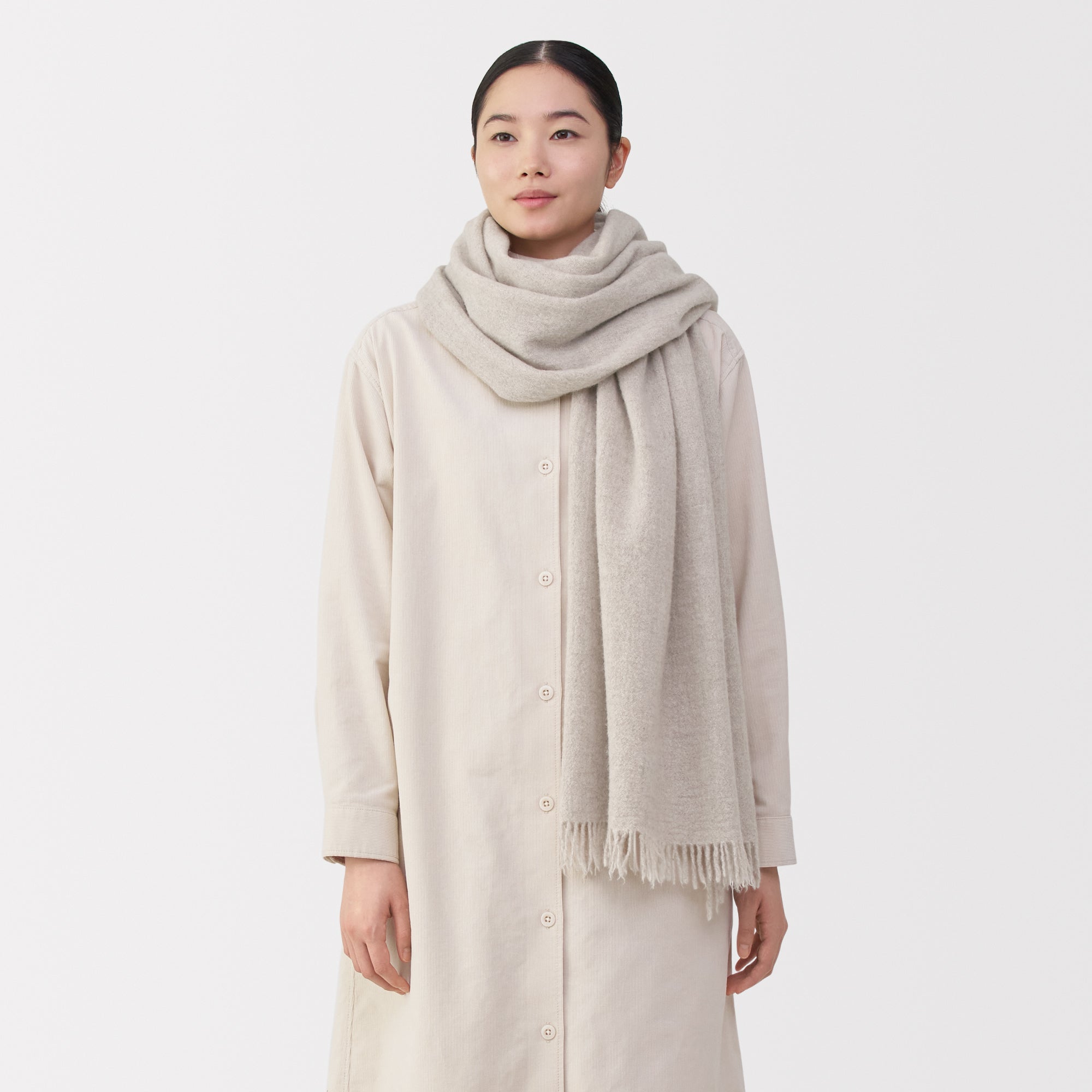 Fluffy Wool Blanket Stole