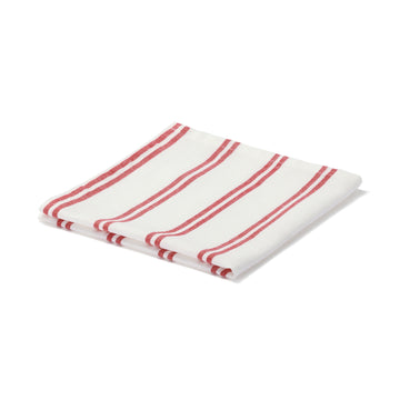 Indian Cotton Yarn-Dyed Napkin - Red Stripe MUJI