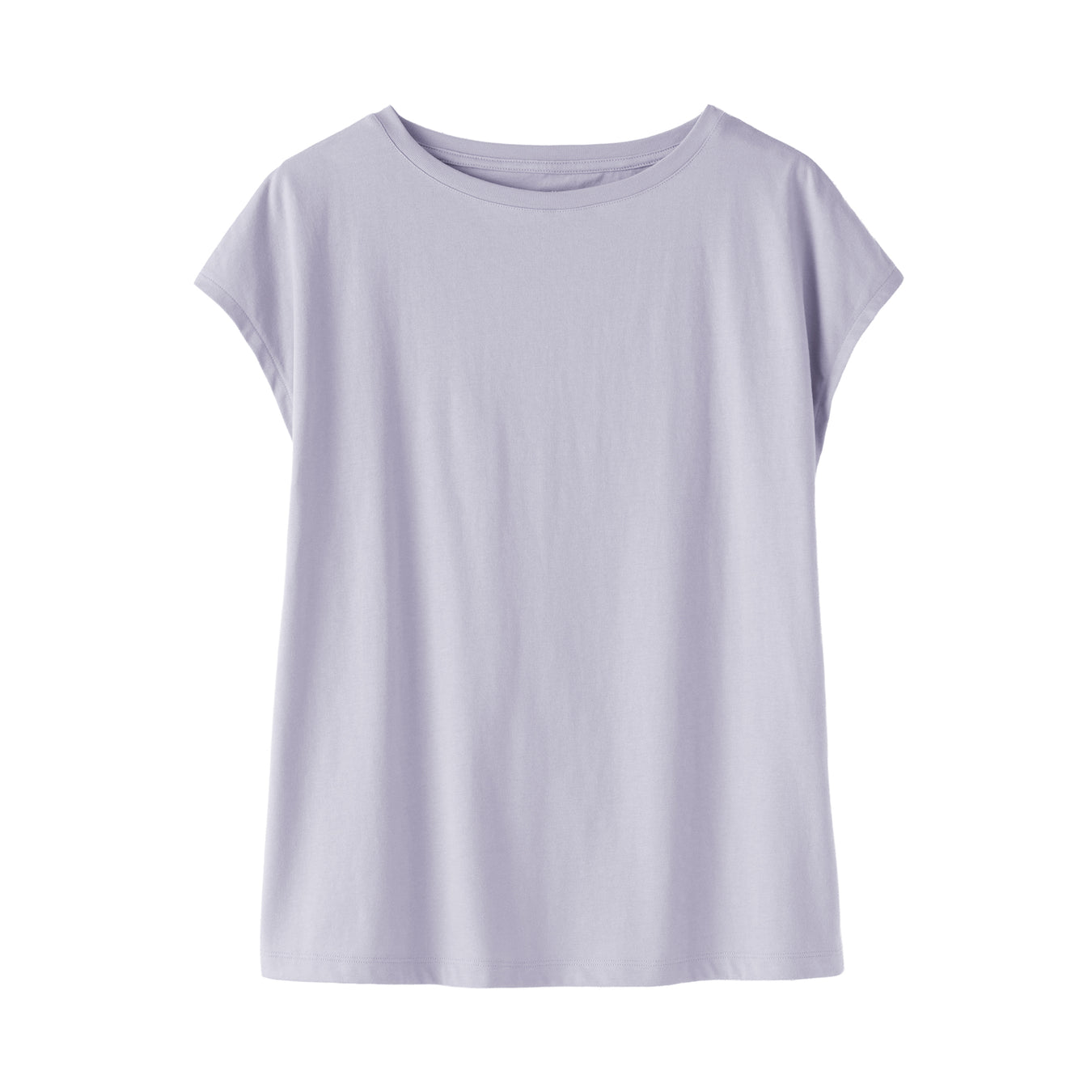 Jersey French Sleeve T-Shirt Light Purple MUJI