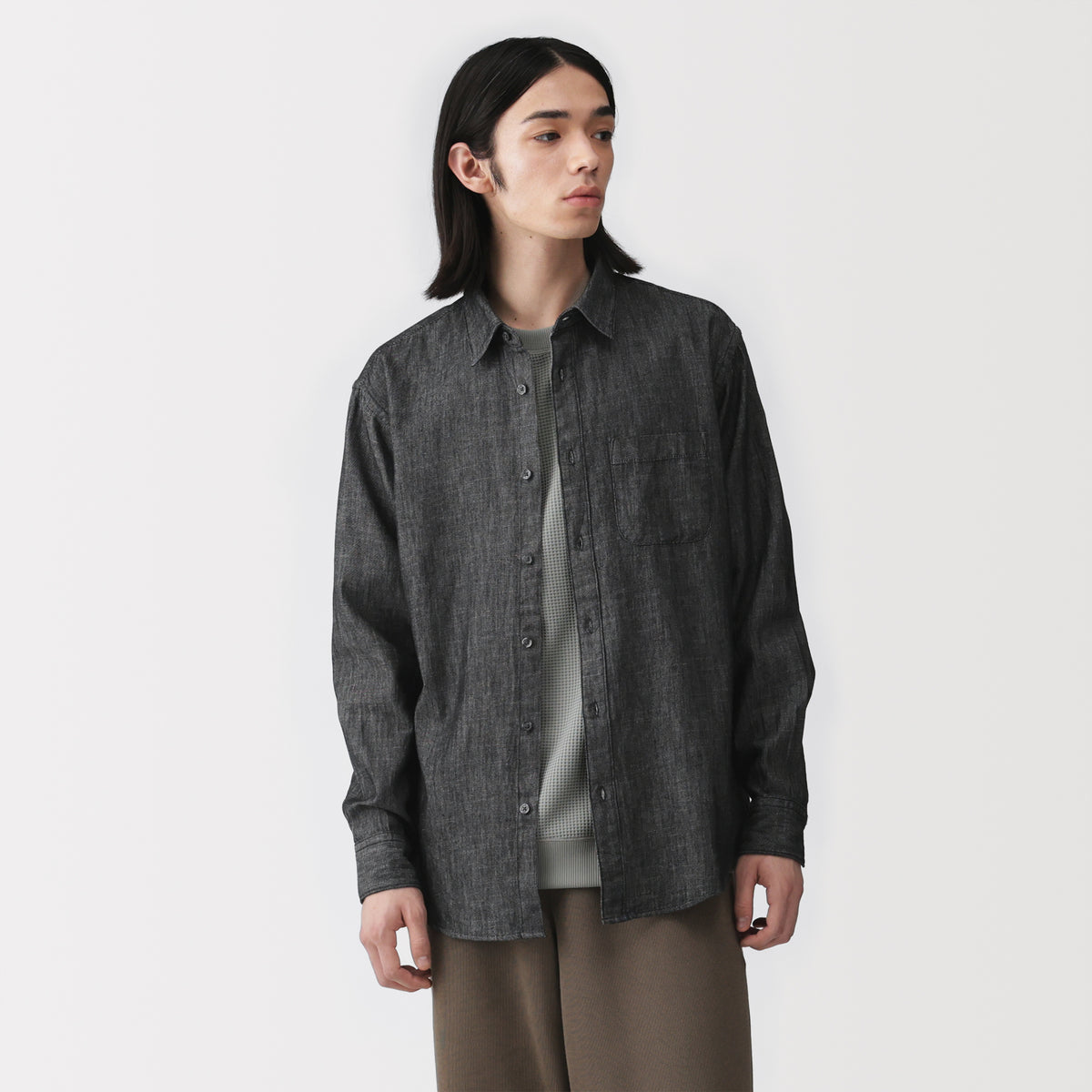 Denim Shirt | Men's Casual Button Up Shirts | MUJI Canada Denim Shirt | Men's Casual Button Up Shirts | MUJI Canada