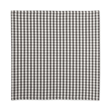 Indian Cotton Napkin - Off-white x Charcoal Grey MUJI