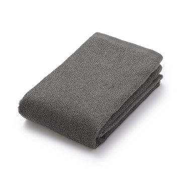 Soft Thin Face Towel Charcoal Grey MUJI