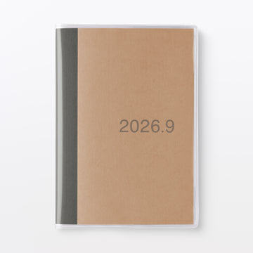 A6 Monthly Planner From Aug. 2026 - Mon. Start MUJI