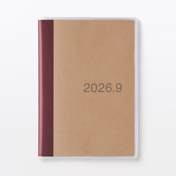 A6 Monthly Planner From Aug. 2026 - Sun. Start MUJI