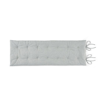 Cotton Cool Touch Long Seat Cushion Grey Stripe MUJI