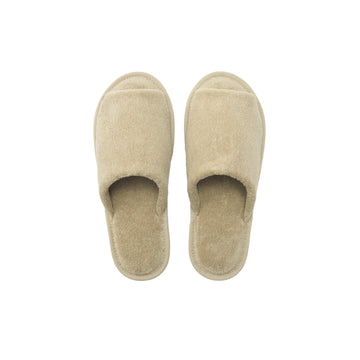 Hemp Cotton Slippers Beige MUJI
