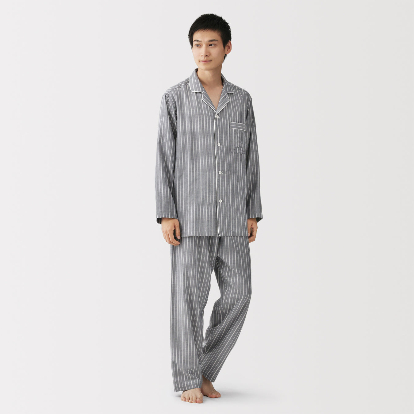 Side Seamless Double Gauze Pajamas MUJI