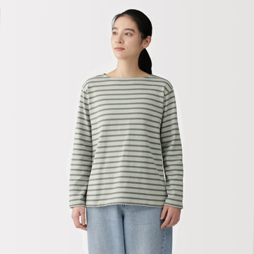 Heavyweight Cotton Boat Neck T-Shirt MUJI